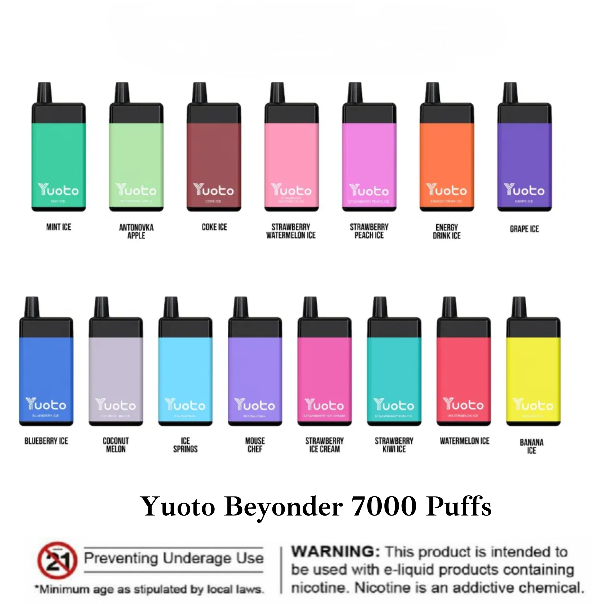 Yuoto Beyonder 7000 Disposable Vape Puffs