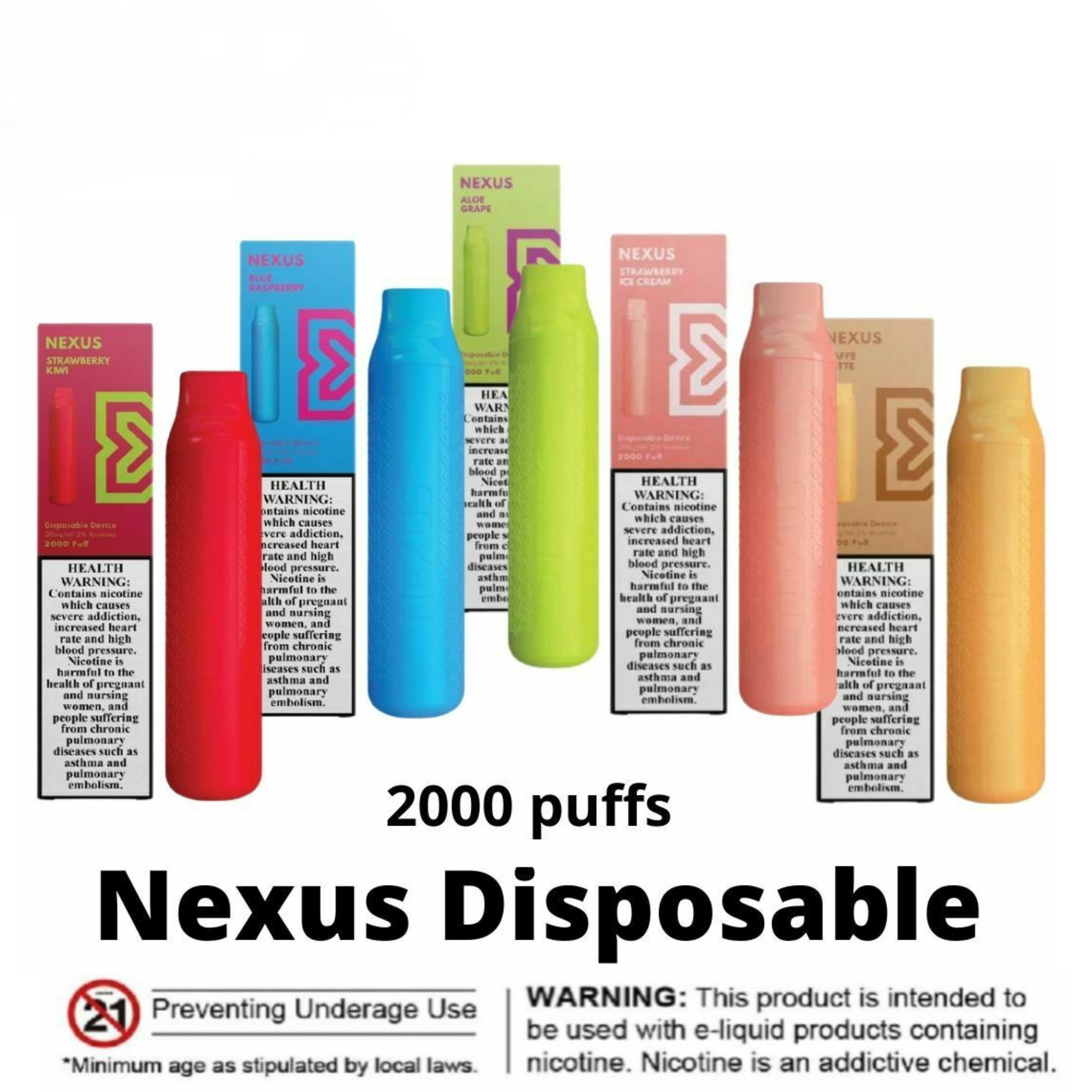 New Pod Salt Nexus 2000 Puffs Disposable Vape