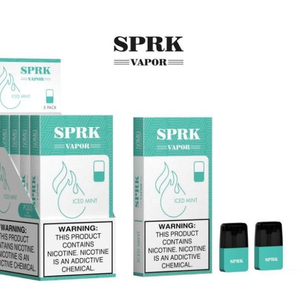 SPRK Vapor Iced Mint Flavor Pods