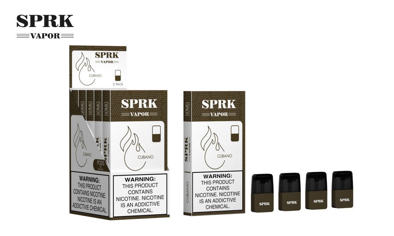 SPRK Vapor Pods Sweet Tobacco Flavor 50mg