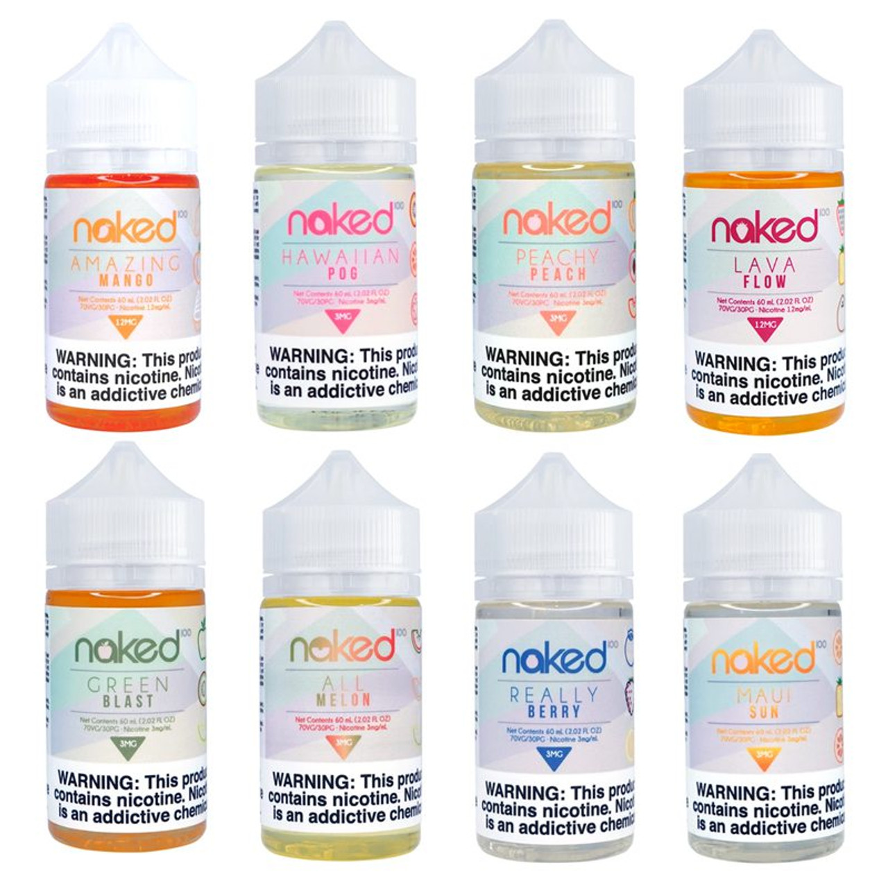 Naked100 E-Liquid 60ml 3mg For Vape