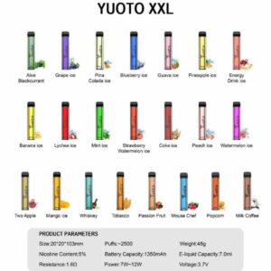 Yuoto XXL 2500 Puffs Disposable Vape