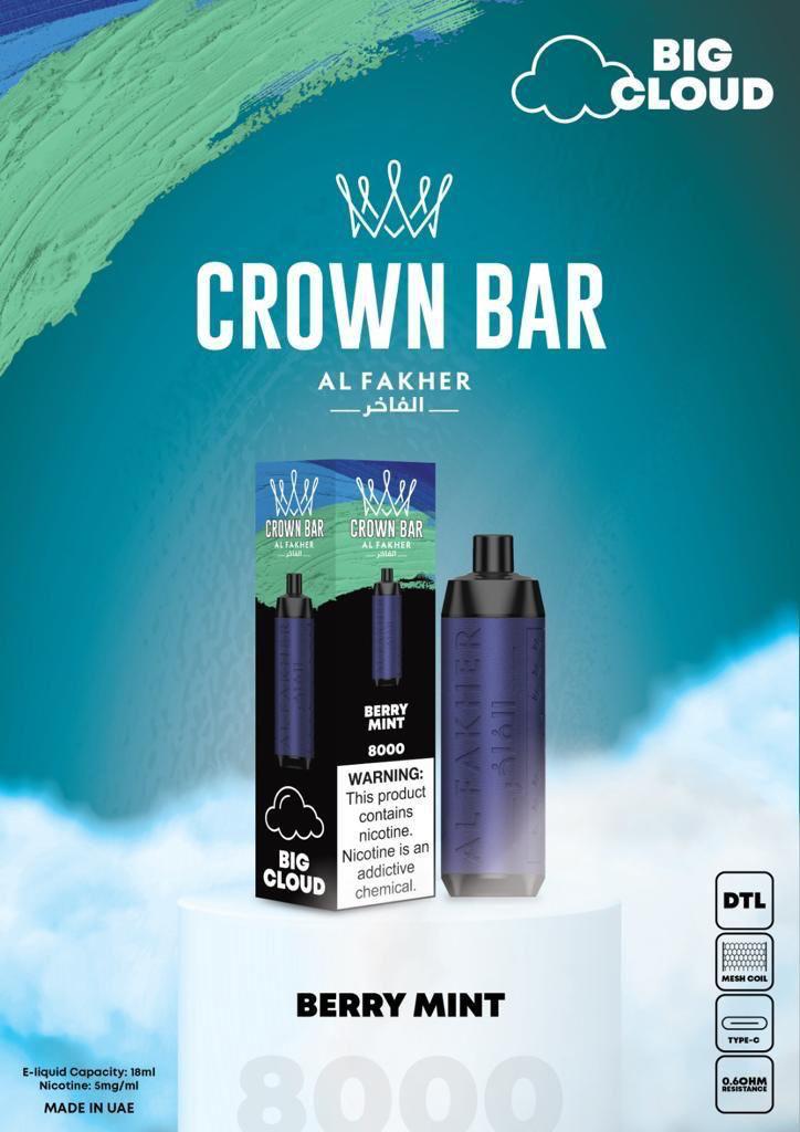 Al Fakher Crown Bar 8000 Puffs Disposable Vape (DTL)