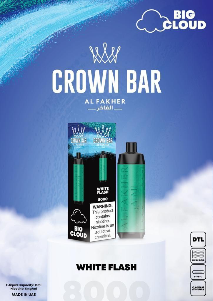 Al Fakher Crown Bar 8000 Puffs Disposable Vape (DTL) best in UAE