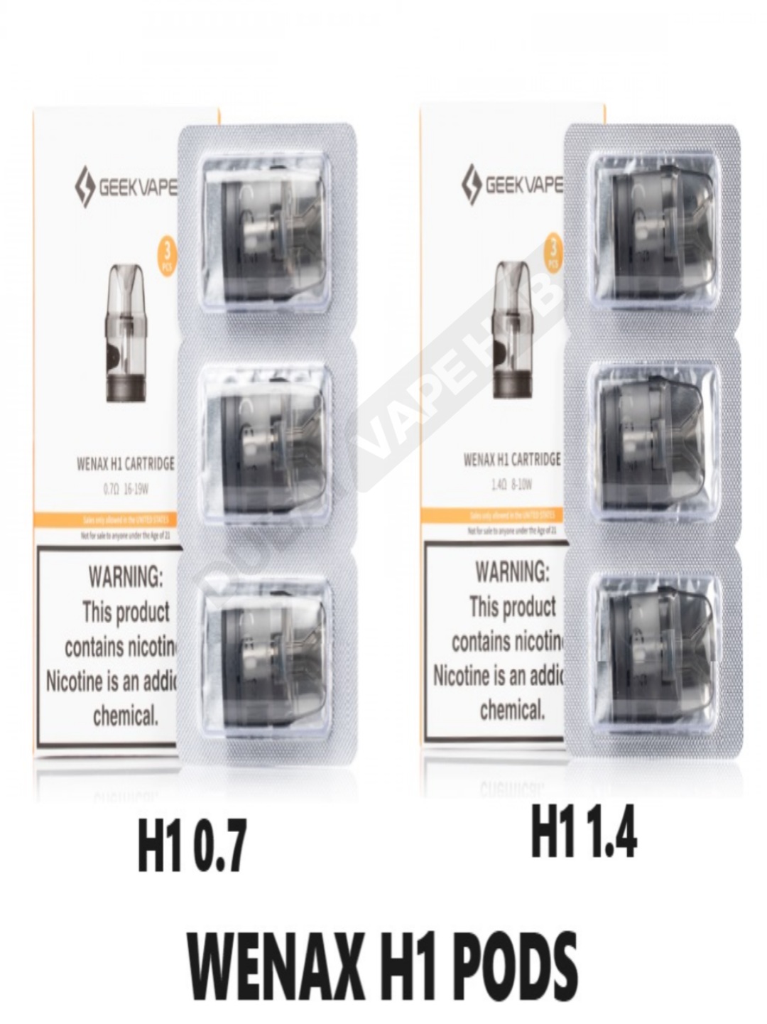 Geekvape Wenax H1 Replacement Pods 3pcs/pack In UAE