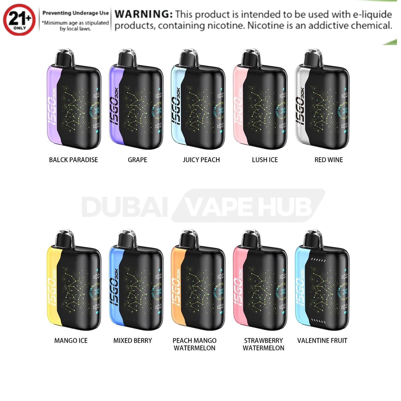 ISGO Paris X 30000 Puffs Disposable Vape In DUBAI