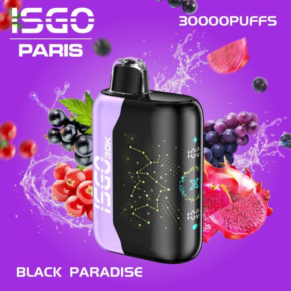 ISGO Paris X 30000 Puffs Disposable Vape- Black Paradise