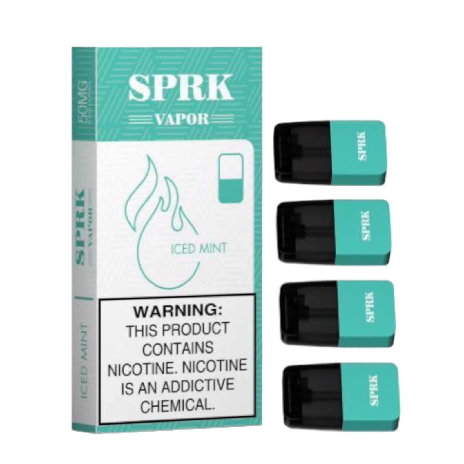 SPRK Vapor Iced Mint Flavor Pods SPRK Vapor Iced Mint Flavor Pods