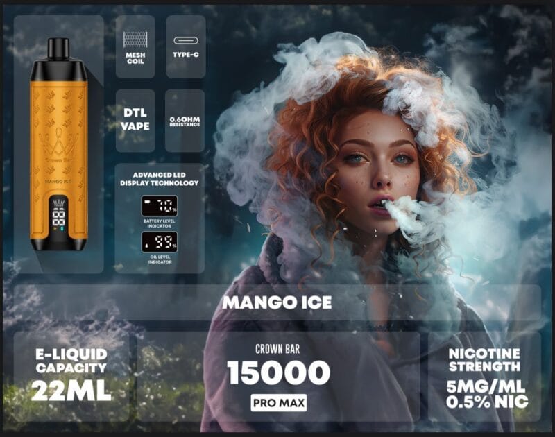 Al Fakher Crown Bar 15000 Puffs Pro Max Disposable Vape In Uae Vape Shop Dubai Disposable Vape Dubai Uae 13