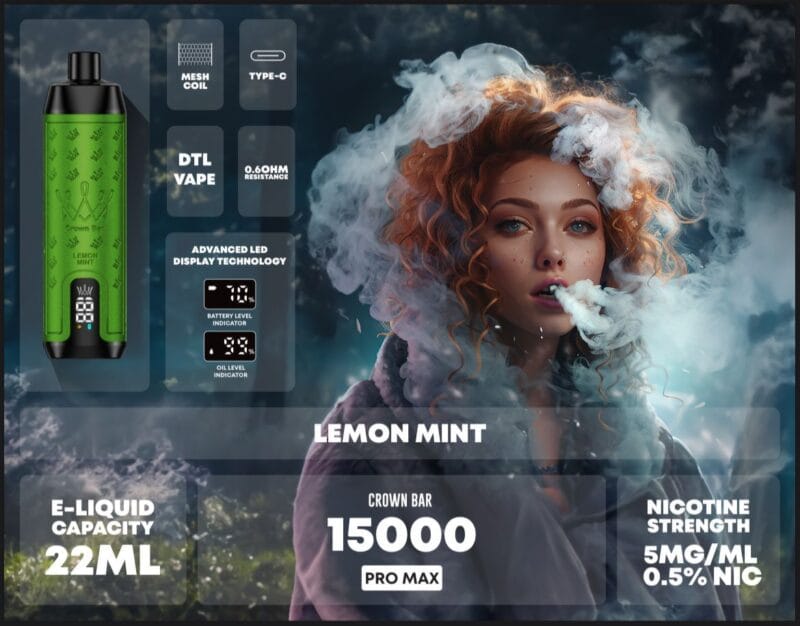 Al Fakher Crown Bar 15000 Puffs Pro Max Disposable Vape In Uae Vape Shop Dubai Disposable Vape Dubai Uae 17