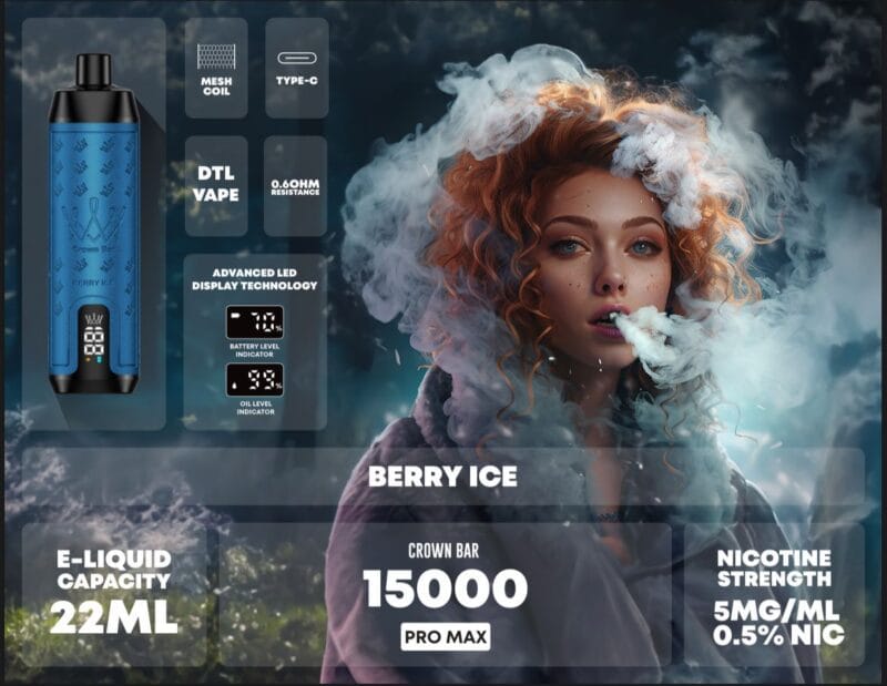 Al Fakher Crown Bar 15000 Puffs Pro Max Disposable Vape In Uae Vape Shop Dubai Disposable Vape Dubai Uae 6