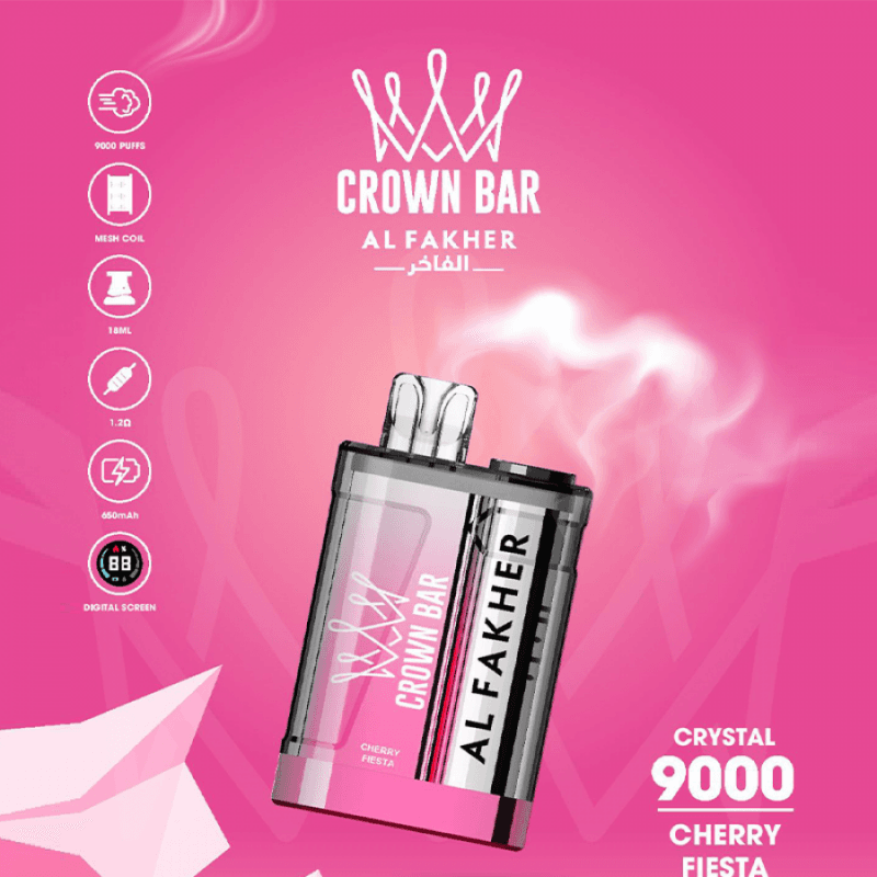 Al Fakher Crystal Crown Bar 9000 Puffs Disposable Vape Vape Shop Dubai Disposable Vape Dubai Uae