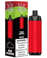 Crown Bar 8000 Disposable Vape- Two Apple