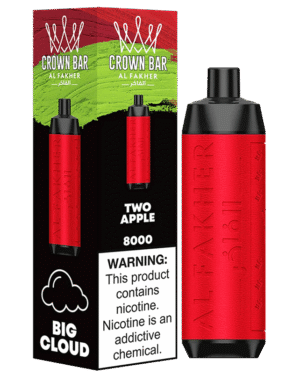 Crown Bar 8000 Disposable Vape- Two Apple