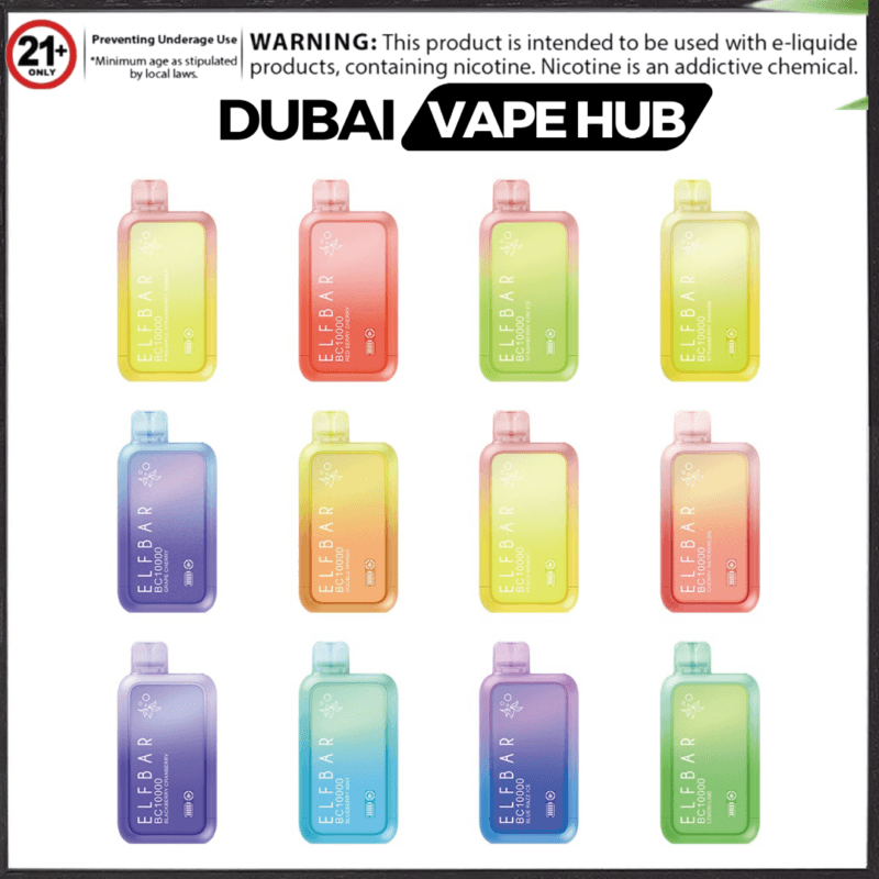 Elf Bar Bc10000 Puffs Disposable Vape 5 In Dubai Vape Shop Dubai Disposable Vape Dubai Uae