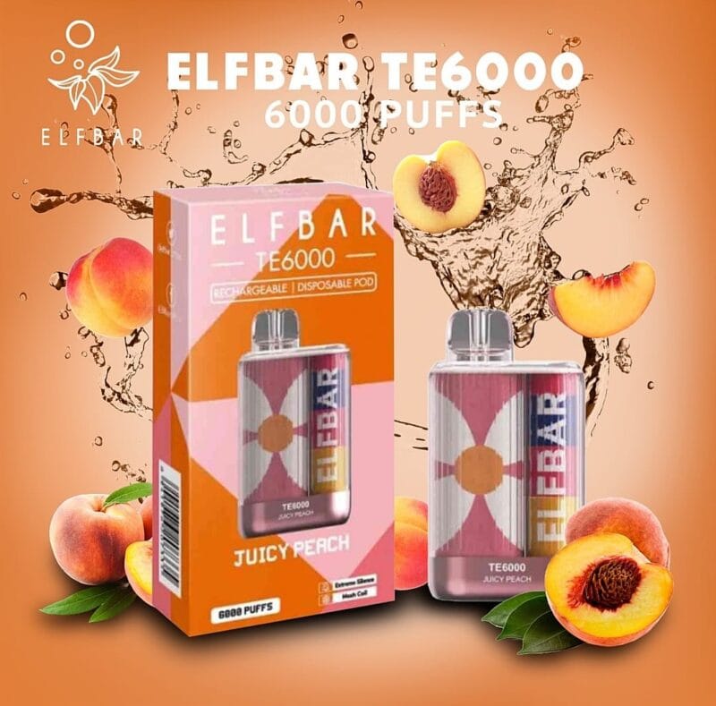 Elf Bar Te6000 Puffs Disposable Vape Best In Uae Dubaivapehubcom Vape Shop Dubai Disposable Vape Dubai Uae 5