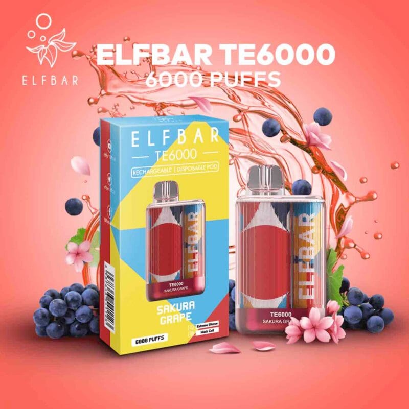 Elfbar Te6000 Puffs Disposable Vape Best In Uae Vape Shop Dubai Disposable Vape Dubai Uae 6