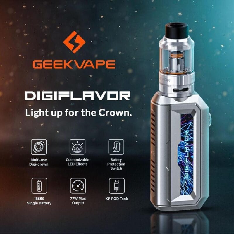 Geek Vape Digiflavor Device 77w Best In Uae Dubaivapehubcom Vape Shop Dubai Disposable Vape Dubai Uae