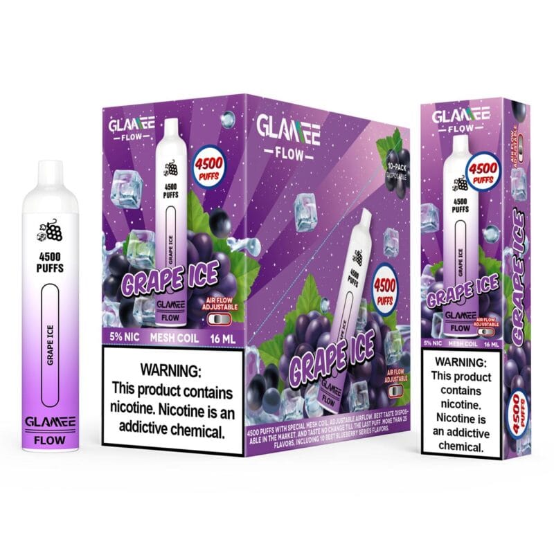 Glamee Flow 4500 Puffs Disposable Vape Device Vape Shop Dubai Disposable Vape Dubai Uae 4