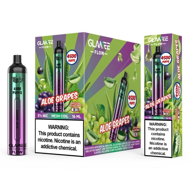 Glamee Flow 4500 Puffs Disposable Vape Device Vape Shop Dubai Disposable Vape Dubai Uae