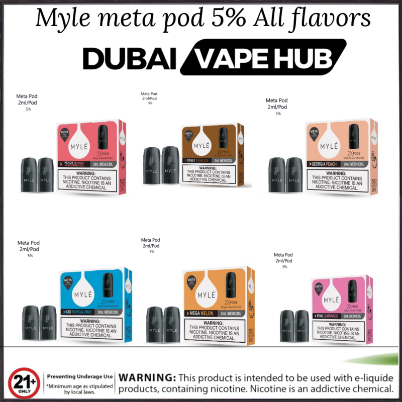 Myle V5 Meta Pods Best Online Vape Shop In Uae Dubaivapehubcom Vape Shop Dubai Disposable Vape Dubai Uae