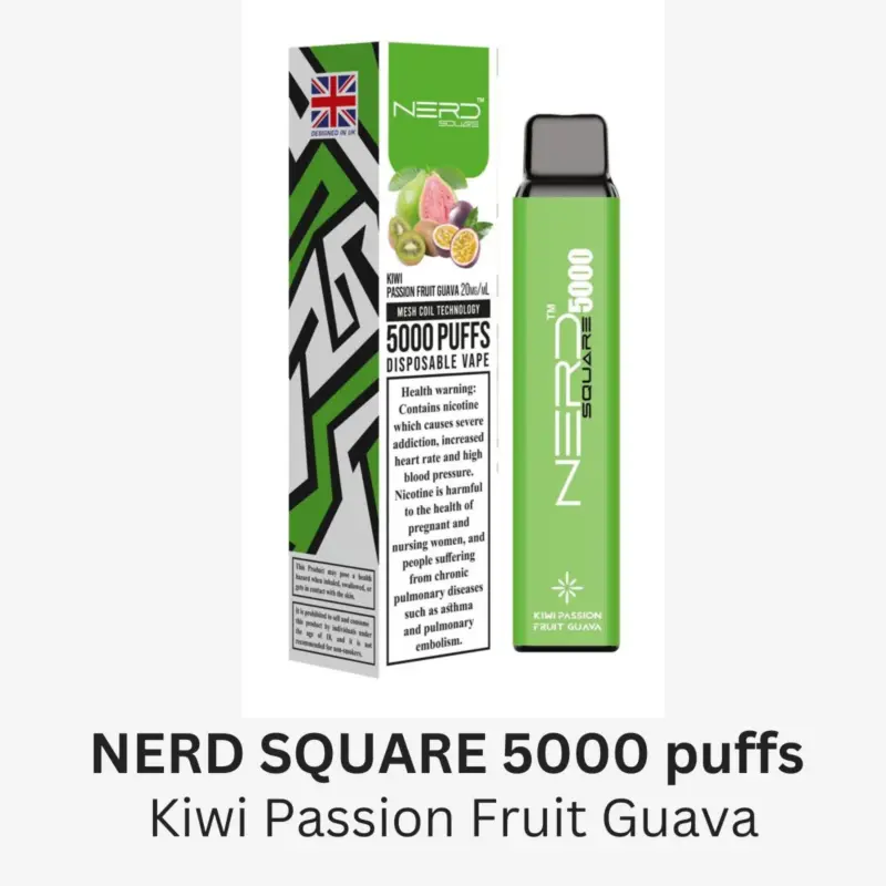 Nerd Square 5000 Puffs Disposable Vape In Uae Vape Shop Dubai Disposable Vape Dubai Uae 4