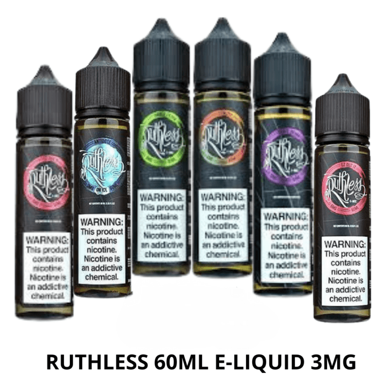 Ruthless Vapor 60ml 3mg E Liquid Best In Uae