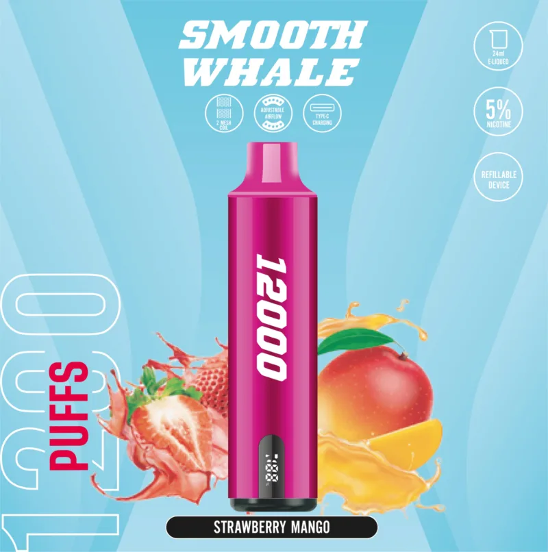 Smooth Whale 12000 Puffs Disposable Vape Best In Uae Vape Shop Dubai Disposable Vape Dubai Uae 3