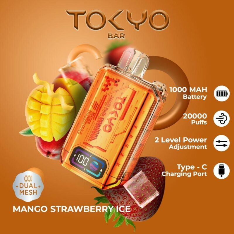 Tokyo Bar 20000 Puffs Disposable Vape 50mg In Uae Vape Shop Dubai Disposable Vape Dubai Uae 2