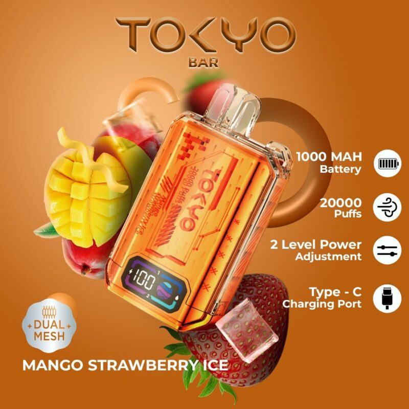 Tokyo Bar 20000 Puffs Disposable Vape 50mg In Uae Vape Shop Dubai Disposable Vape Dubai Uae 6