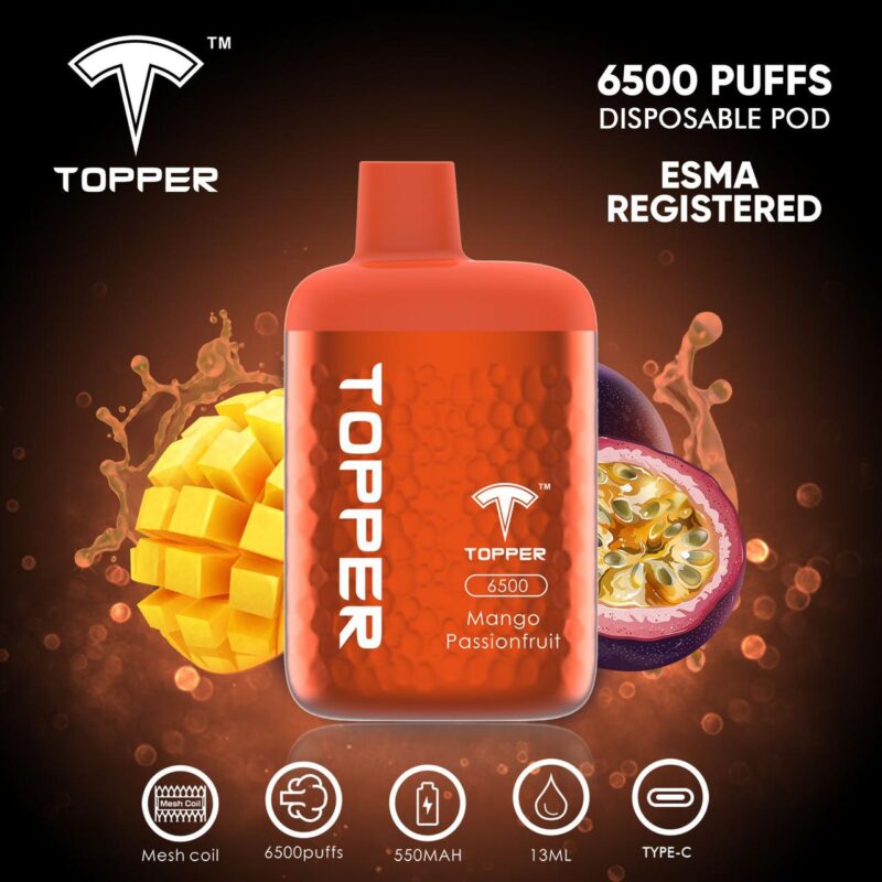 Topper Disposable Vape 6500 Puffs Best In Uae Dubaivapehubcom Vape Shop Dubai Disposable Vape Dubai Uae 4