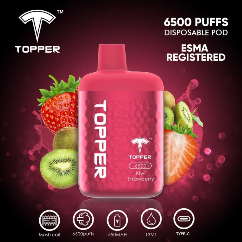 Topper Disposable Vape 6500 Puffs Best In Uae Dubaivapehubcom Vape Shop Dubai Disposable Vape Dubai Uae