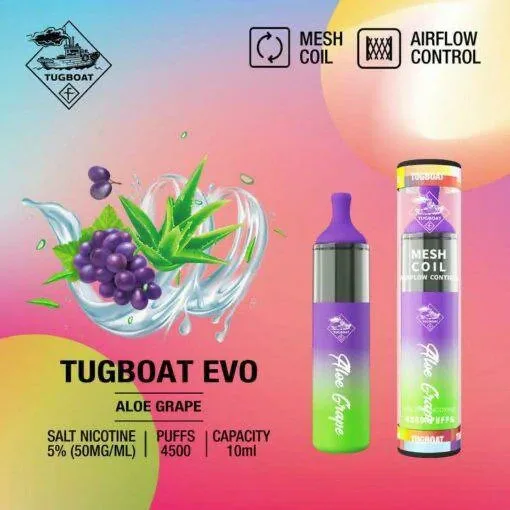 Tugboat Evo 4500 Puffs Disposable Vape Best In Uae Vape Shop Dubai Disposable Vape Dubai Uae 8