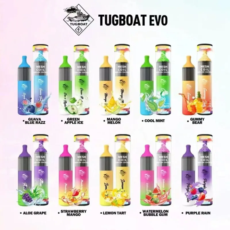 Tugboat Evo 4500 Puffs Disposable Vape Best In Uae Vape Shop Dubai Disposable Vape Dubai Uae