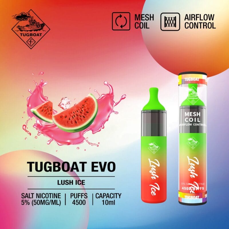 Tugboat Evo 4500 Puffs Disposable Vape In Uae Vape Shop Dubai Disposable Vape Dubai Uae 12