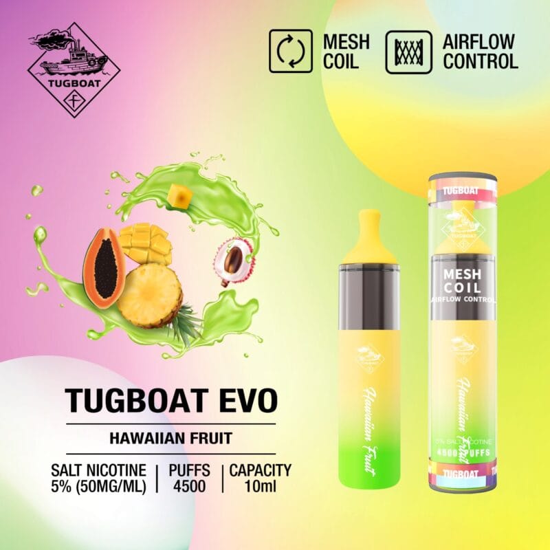 Tugboat Evo 4500 Puffs Disposable Vape In Uae Vape Shop Dubai Disposable Vape Dubai Uae 7