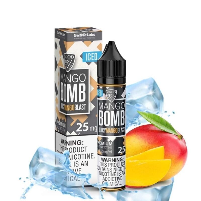 Vgod Iced Mango Bomb 30ml Saltnic Juice In Uae Vape Shop Dubai Disposable Vape Dubai Uae