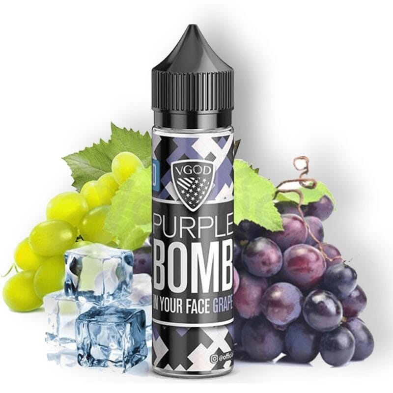 Vgod Iced Purple Bomb 60ml 3mg E Liquid Best In Uae Vape Shop Dubai Disposable Vape Dubai Uae