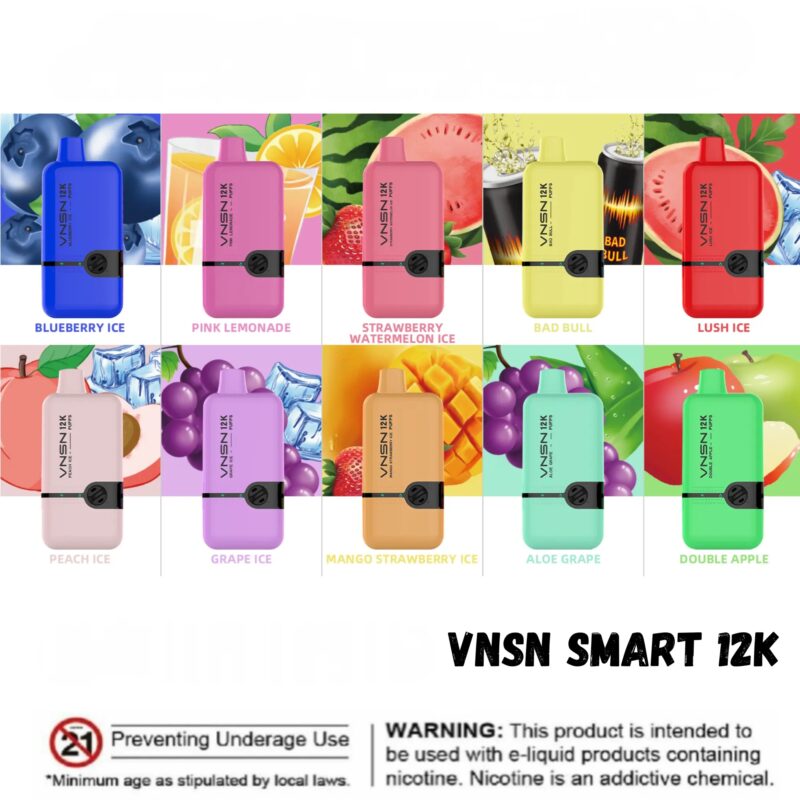 Vnsn Smart 12000 Vape Deposable Puffs Best In Uae Vape Shop Dubai Disposable Vape Dubai Uae