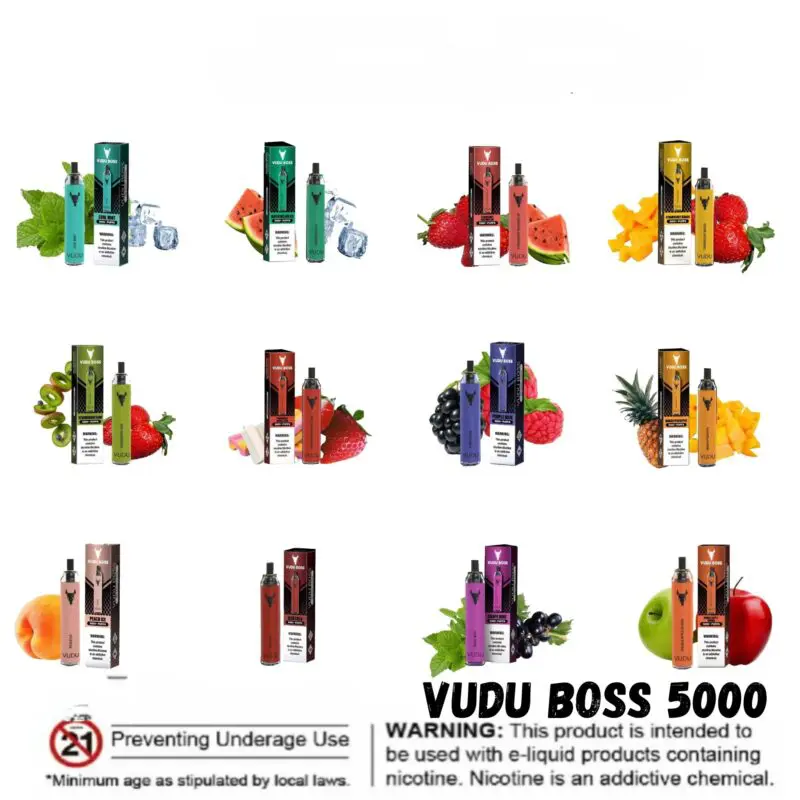 Vudu Boss 5000 Puffs Disposable Vape Best In Dubai Vape Shop Dubai Disposable Vape Dubai Uae