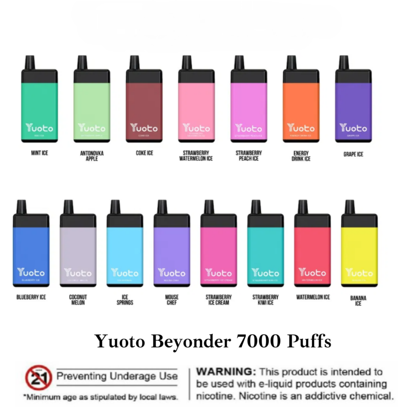 Yuoto Beyonder 7000 Disposable Vape Puffs In Uae Vape Shop Dubai Disposable Vape Dubai Uae