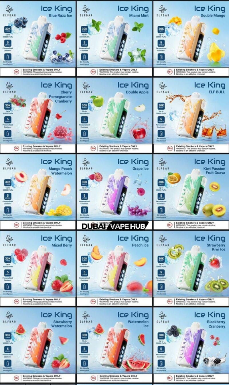 Best ELF BAR Ice King 30000 Puffs Disposable Vape