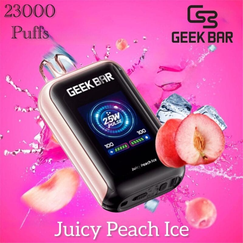 Geek Bar 23000 Puffs Disposable Vape- Juicy Peach Ice