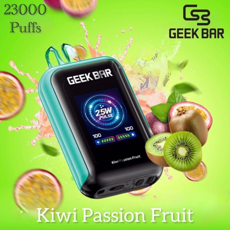 Geek Bar 23000 Puffs Disposable Vape- Kiwi Passion Fruit