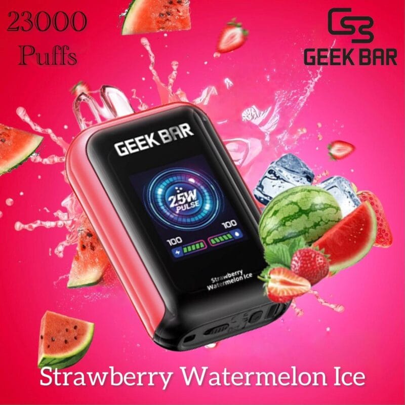 Geek Bar 23000 Puffs Disposable Vape- Strawberry Watermelon Ice