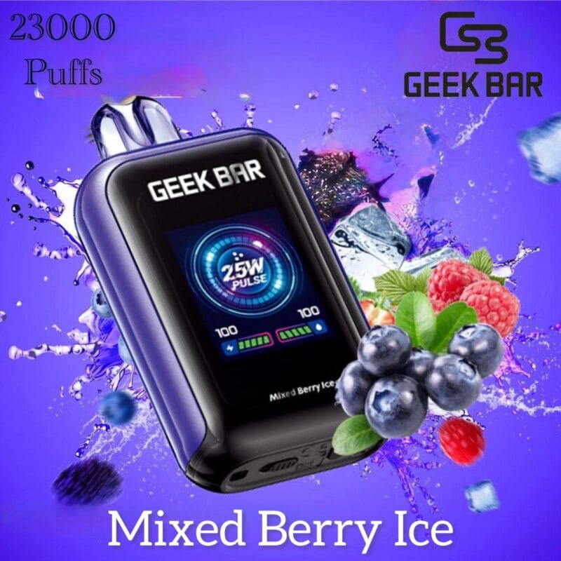 Geek Bar 23000 Puffs Disposable Vape- Mixed Berry Ice