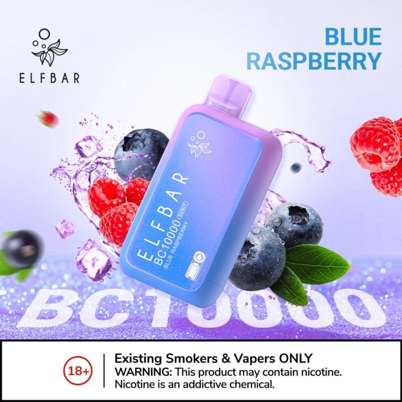 Elf Bar BC 10000 Puffs Disposable Vape- Blue Raspberry