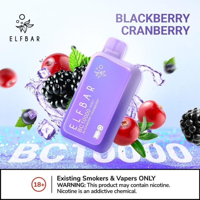 Elf Bar BC 10000 Puffs Disposable Vape- Blackberry Cranberry