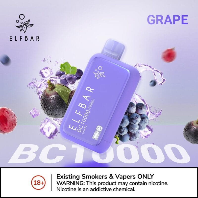 Elf Bar BC 10000 Puffs Disposable Vape- Grape