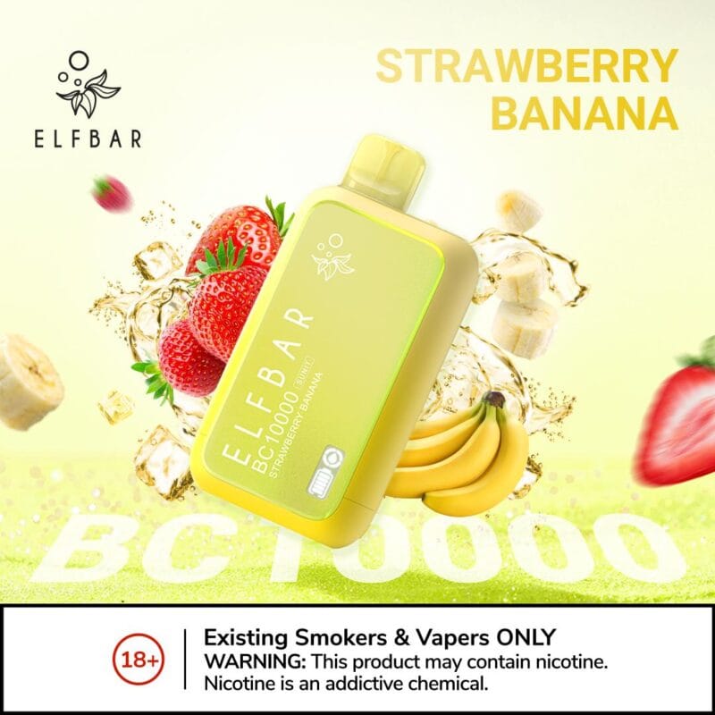 Elf Bar BC 10000 Puffs Disposable Vape- Strawberry Banana